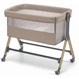 Cam il mondo del bambino CAM Baby Beistellbett Sempreconte | für 0-9 kg | Braun | 8 Höhen - Grau