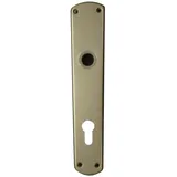 Alpertec Langschildgarnitur Aluminium silberfarben