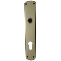 Alpertec Langschildgarnitur Aluminium silberfarben