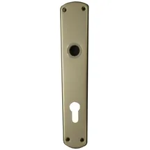 Alpertec Langschildgarnitur Aluminium silberfarben