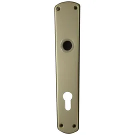 Alpertec Langschildgarnitur Aluminium silberfarben