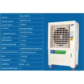 KEYE Brandson Turmventilator 50 cm Schwarz