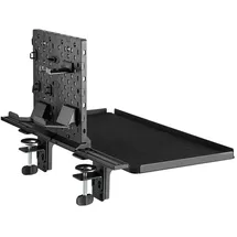 NanoRS Schreibtisch-Verlängerung Computerregal Zusätzliches Regal Aufhänger Schwarz