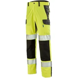 CEPOVETT Fluo Advanced Herren Arbeits-Hose mit Cordura Arbeitskleidung Schutz-Kleidung 270 g/qm PSA Kategorie 2 HV42 9B308795 Neon-Gelb - 42
