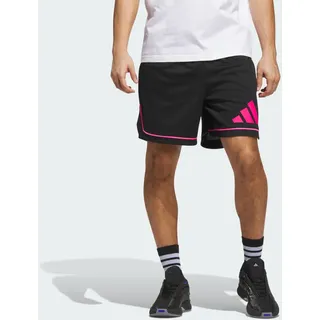 Adidas Basketball Badge of Sport Shorts SCHWARZ|korallenrosa S
