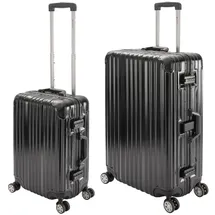 TRAVELHOUSE Reisekoffer Koffer-Set 2-tlg. schwarz/silber/grau/grün/gold/rot