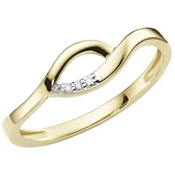 Luigi Merano Ring mit Brillanten, Gold 585 Ringe   Hellbraun 