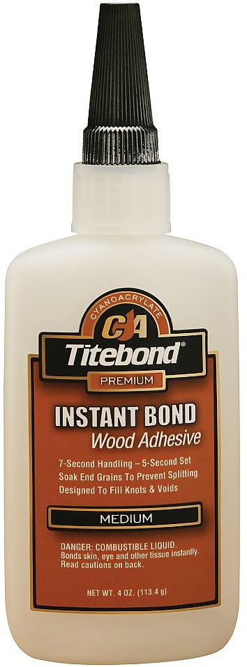 Titebond Sekundenkleber für Holz – Instant Bond MEDIUM 59 ml