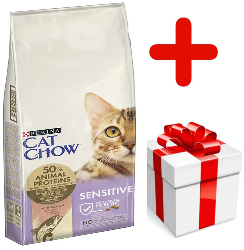 PURINA Cat Chow Special Care Sensitive 15kg + Überraschung für die Katze (Rabatt für Stammkunden 3%)