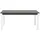 Beliani Gartentisch dunkelgrau Aluminium 168/248x100 cm