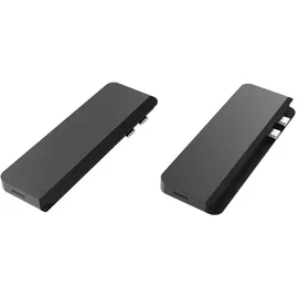 Hyper Drive Duo 7-in-2 Dock für MacBook Pro/Air - Space Gray, HD28C-SILVER, grau