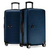 Mitte - 2er Kofferset Trolley-Set, Rollkoffer mit Dehnfalte 65cm, ABS, TSA, Dunkelblau