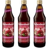 RABENHORST Granatapfel Muttersaft BIO 3er Pack (3 x 700 ml) - 100 % purer Granatapfel-Direktsaft aus erster Pressung