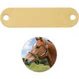 iMARC Pferdeschild mit Gravur für Halfter, Trense, Stall