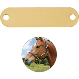 iMARC Pferdeschild mit Gravur für Halfter, Trense, Stall
