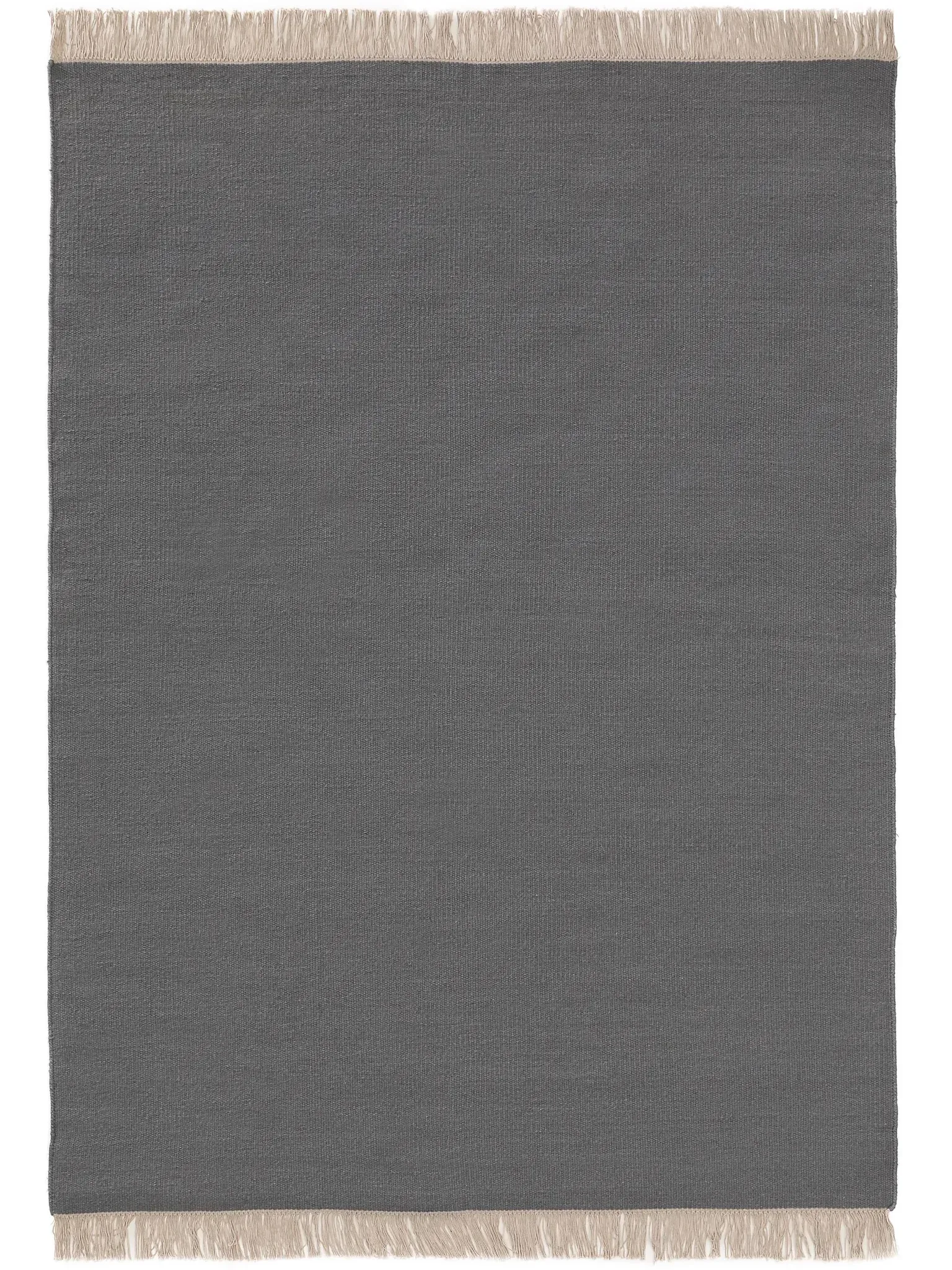 benuta Pop Wollteppich Liv Grau 80x150 cm - Naturfaserteppich aus Wolle