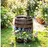 Outsunny Gartenbrunnen Zierbrunnen Tannenholz Natur Ø27 x H59 cm