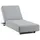 AMATIO Gartenliege 200 x 31 x 75 cm Grau