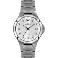 Dugena Herren-Armbanduhr Titan, Quarz, Titangehäuse, Saphirglas, Titanarmband, 5 bar