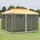 Outsunny Moskitonetz für 3x4 m Pavillon 4 Stück Schwarz 3,52 x 0,00 x 2,07 m