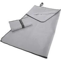 Dyckhoff Mikrofaser Handtuch mit Reißverschluss 80 x 180 cm grau