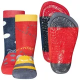 Ewers 2er Pack Biene Marienkäfer Stoppersocken SoftStep, Antirutschsohle für Mädchen, MADE IN EUROPE, Kindersocken, Anti-Rutsch, ABS - 23-24