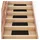 vidaXL Stufenmatte 60 x 25 cm Dunkelbraun