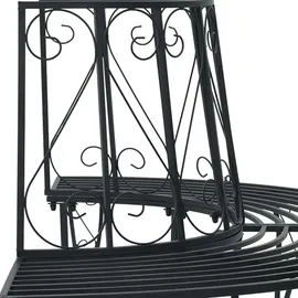 vidaXL Baumbank 160 x 80 x 89 cm Schwarz