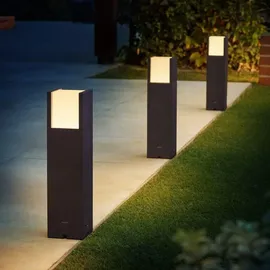 Philips Arbour Wegeleuchte, Niedervolt, 2700K, Anthrazit, 1-er Pack