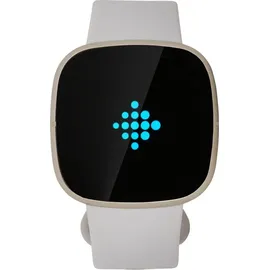 Fitbit Sense mondweiß/edelstahl softgold