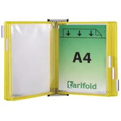 Wandhalterset mit 10 Taschen, gelb