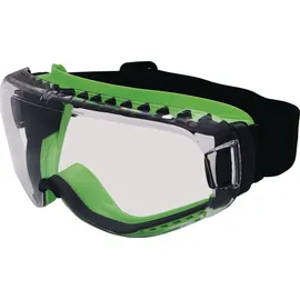 Pro Fit Vollsichtbrille T-Spex 8114 EN 166 EN 170 Rahmen schwarz/grün,Scheibe klar