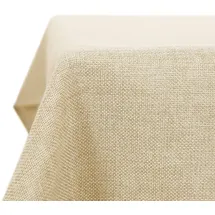 Deconovo Tischdecke Leinenoptik 200 x 137 cm Creme