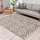 Carpet City Hochflor-Teppich CARPET CITY "Pulpy 531" Gr. 36, grau, B:100cm H:30mm L:300cm, Kunstfaser, Teppiche, Fransenteppich, besonders weich, mit Fransen, Zickzack Look