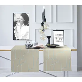 APELT Tischläufer ¦ beige ¦ Synthetik ¦ Maße (cm): B: 44