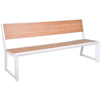 Garden Pleasure Gartenbank VENICE 305471 braun Metall 180,0 cm