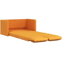 vidaXL Bodensofa mit Schlaffunktion Dunkelgelb 112x174x55 cm Stoff