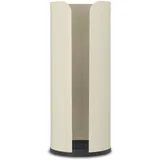 Brabantia - Renew Toilettenpapierspender - für 3 Ersatzrollen - für alle Gängigen Rollengrößen - Rutschfester Boden - Korrosionsbeständig - Badezimmerzubehör - Soft Beige - 13,2 x 13,2 x 32,1 cm
