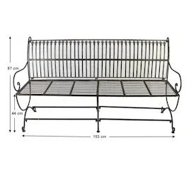DanDiBo Ambiente Finca 153 x 60 x 87 cm braun