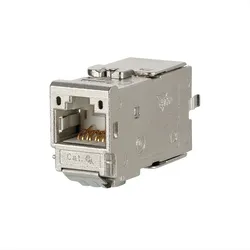 METZ CONNECT C6A Modul Kat.6A (Class EA), 180°, Kabelmontage ohne Werkzeug