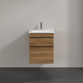 Villeroy & Boch Waschbeckenunterschrank 2 Auszüge 46,6 x 59 x 42,5 cm Braun