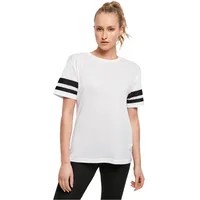 Build Your Brand Women's BY033-Ladies Mesh Stripe Tee T-Shirt,
