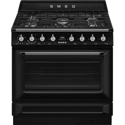 TR90GMBLD Standherd mit Gas 90 cm im Victoria Design schwarz