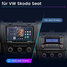 junsun Android Autoradio 4+64GB für VW Golf 7/Passat/Tiguan/Jetta/Polo/Beetle