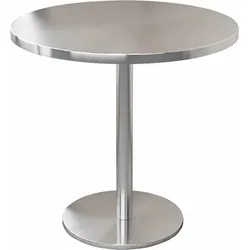 Esszimmermöbel Bar Edelstahl Esstisch kleiner runder Tisch Esstisch 80x75cm