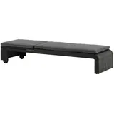 gardenson Sonnenliege London 196 x 60 x 32 cm Schwarz
