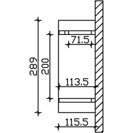 SKANHOLZ Vordach Stralsund 3 289 x 116 cm grau