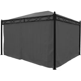 MCW Seitenwand für Pergola Calpe 4 Stück 3,3 x 2,1 m Grau