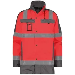 , NEONROT/ZEMENTGRAU - rot - XS