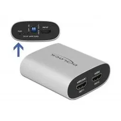 Delock HDMI HD Audio Extractor 4K 60 Hz zu HDMI mit eARC